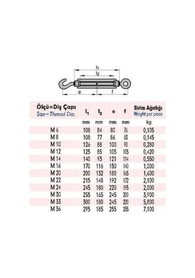 Mey İthalat M14 Çektirme 2 Adet