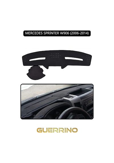 Mercedes Sprinter W906 2006-2014torpido Koruma Halısı Siyah Kenar