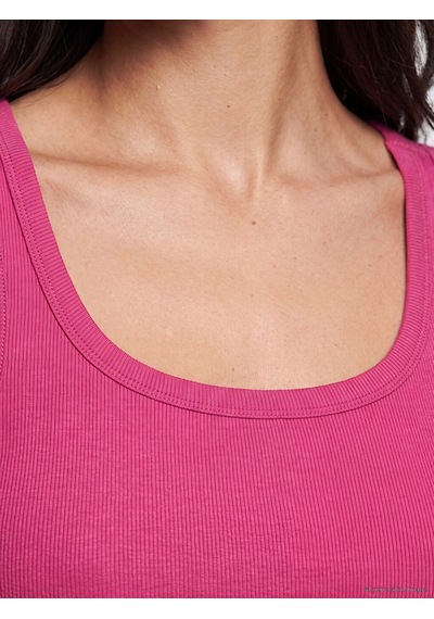 Lcw Vision Fuşya Kare Yaka Kadın Atlet