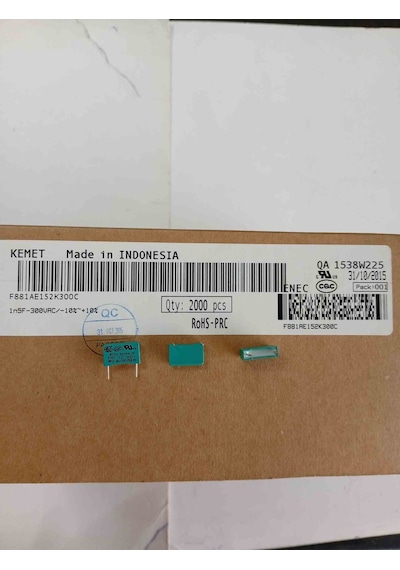 F881ae152k300c 1.5nf 300vac 10mm Polyester Kondansatör 100 Adet 77194532