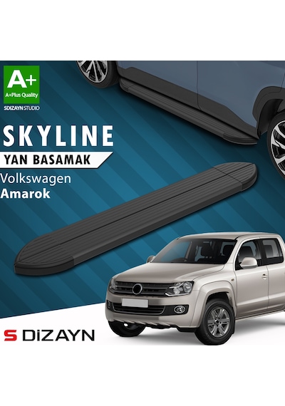 S-dizayn Vw Amarok Skyline Siyah Yan Basamak 203 Cm 2010-2023 A+ Kalite