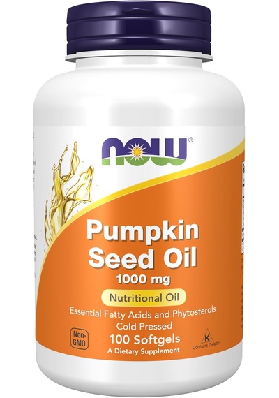 Now Pumpkin Seed Oil 1000 Mg With Essential Fatty Acids And Phytosterols Cold Pressed 100 Softgels