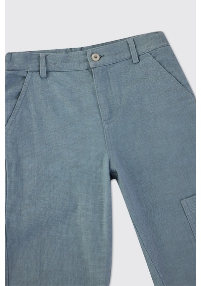 Panço Erkek Çocuk İndigo Pantolon 2611bk04016 Mavi