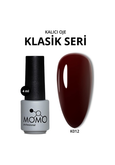 Momo Professional Kalıcı Oje K012 Burgundy 4 Ml