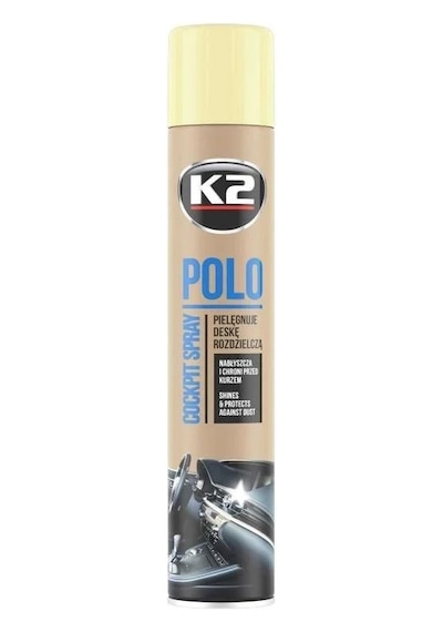 K2 Polo Cockpit Plastik Vinil Ahşap Koruyucu Cila 750ml