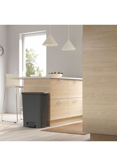 Ikea Knöckla Çöp Kutusu, Koyu Gri, 50 Lt