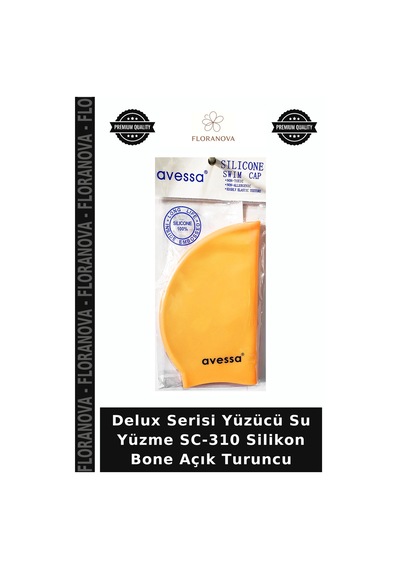Delux Serisi Yüzücü Su Yüzme Sc-310 Silikon Bone Açık Turuncu
