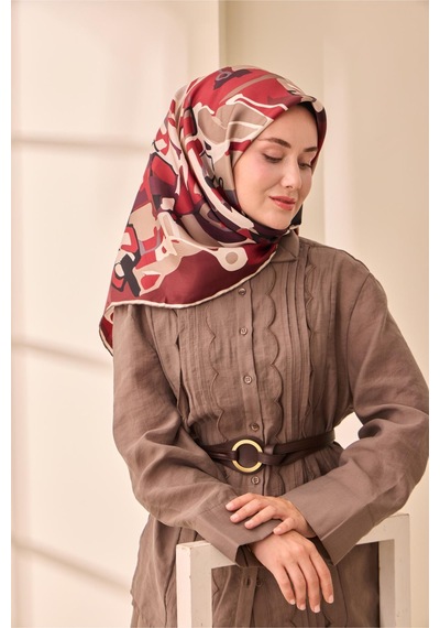 Silk Home Twill İpek Eşarp 11475-28 Bordo