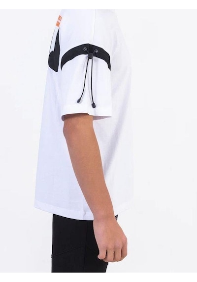 Zekids Erkek Çocuk Pamuklu Oversize Basic Tshirt-11868-beyaz Beyaz