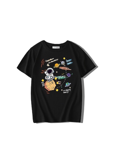 Brz Kıds Brz Kids Unisex Çocuk Astronaut T-shirt-siyah Siyah