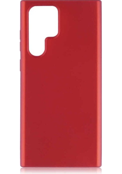 Galaxy S22 Ultra Kılıf Zore Premier Silikon Kapak Kırmızı