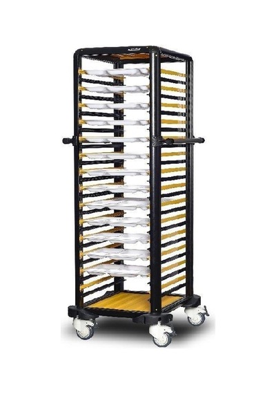 Gastrolley İkili Self Servis Arabası 150 2 Yanı Kapalı 104 X 71 X 174 Cm