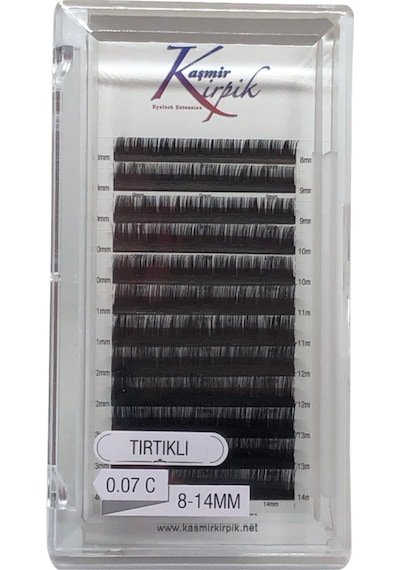 Kaşmir Kirpik Tırtıklı Kök Uçlu 0.07 MM C Kıvrım Mix Boy