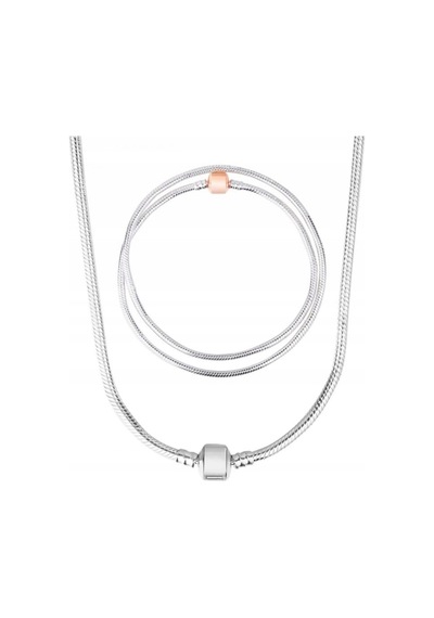 Lunarie Charm Uyumlu Yılan Zincir Kolye Kararmaz Çelik Gümüş 28847966