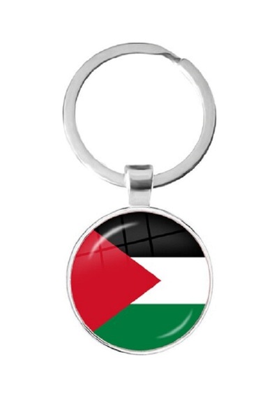 Tamgacrafts Filistin Palestine Bayrağı Metal Anahtarlık Ülke Temalı Hediyelik Çok Renkli