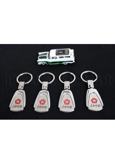 Jeep Metal Oval Anahtarlık Şık Kaliteli Aksesuar Çanta Araba New