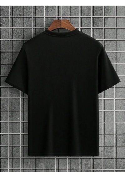 Ny Brooklyn Baskılı Unisex Oversize Siyah T-shirt Siyah