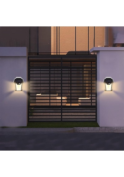 Pt-2991 Solar Led Duvar Lambası Siyah