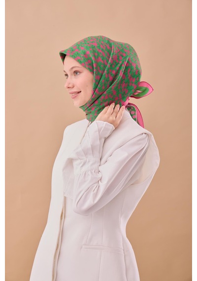 Silk Home Aura Eşarp 140005-27 Fuşya, Yeşil, Pembe