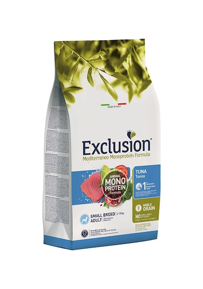 Exclusion Monoprotein Düşük Tahıllı Ton Balıklı ve Narlı Küçük Irk Yetişkin Köpek Maması 2 KG