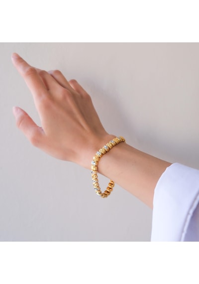 Ferizz Altın Kaplama Lazer Kesim Kadın Bileklik Blk-1014 Gold