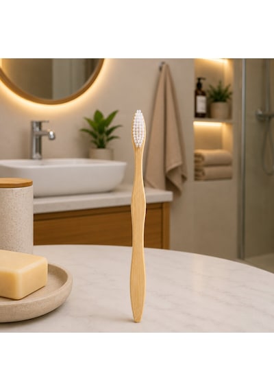 Urve Wenken Ur-3683 Diş Fırçası Ahşap Bambu Klasik Naturel