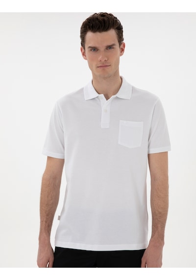 Pierre Cardin Erkek Beyaz Tişört Basic 50302538-vr013 Beyaz