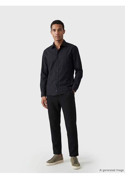 Lcw Vision Siyah Slim Fit Erkek Gömlek