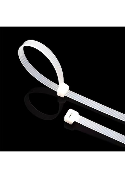 Kablo Bağı 100 Adet Cırt Kelepçe-nylon66 4.8 X 200mm- Beyaz