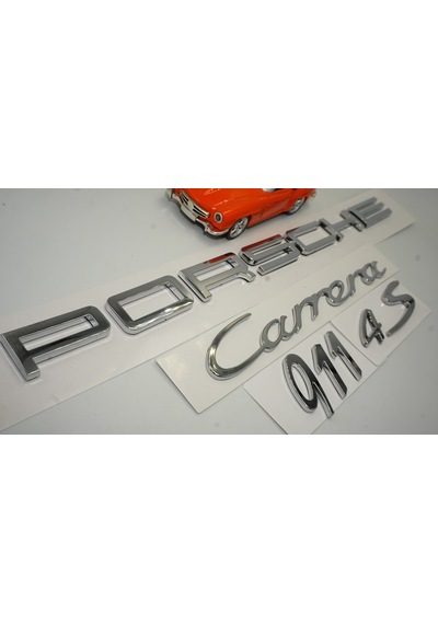 Porsche Carrera 911 4S Bagaj 3M 3D Abs Yazı Logo Amblem Seti (549168889)