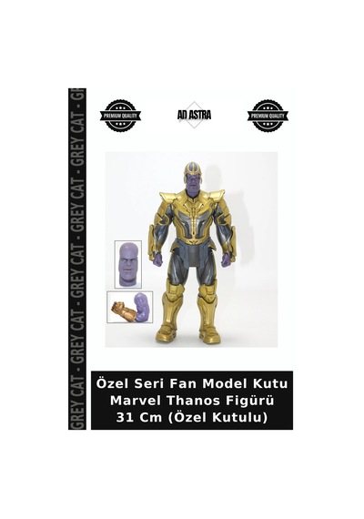 Özel Seri Fan Model Kutu Marvel Thanos Figürü 31 Cm Özel Kutulu