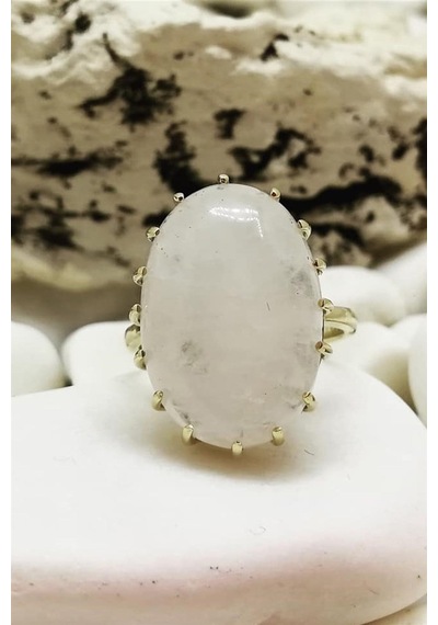 Malaga Milky Quartz Yüzük - Ak717