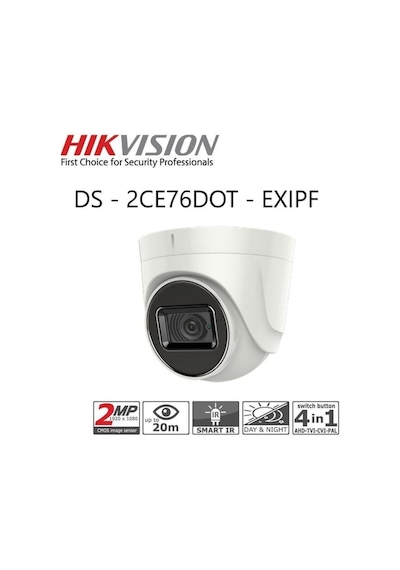 Hikvision Ds-2Ce76D0T-Exıpf 2Mp Dome