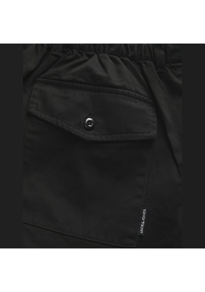 Jack & Jones Erkek Barrel Fit Yüksek Bel Jogger Pantolon - Stevan - 12303025 Siyah