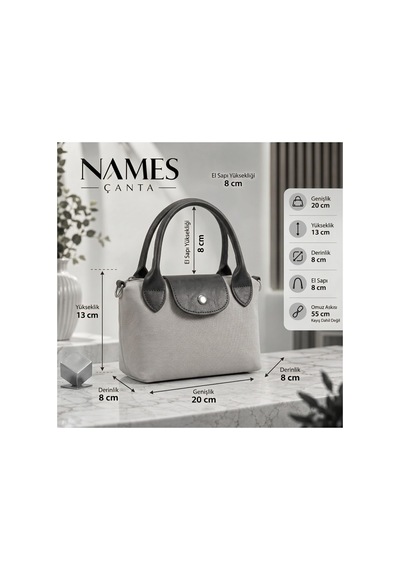Names Bag Vienesta Oval Mini Doktor Çantası - Çapraz Askılı Kadın Kol Ve Omuz Çantası Pembe Pembe