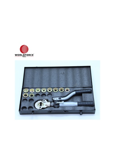 Worldforce 11185 Hidrolik Kablo Papuç Sıkma ve Hidrolik Hortum Sıkma Seti 6.5 Ton
