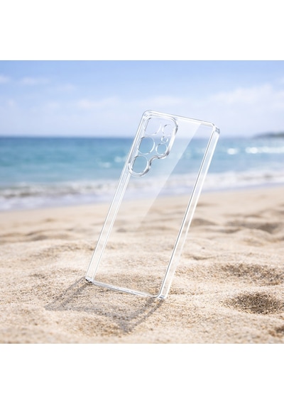 Samsung Uyumlu Galaxy S23 Ultra Kılıf Şeffaf Kamera Korumalı 3d