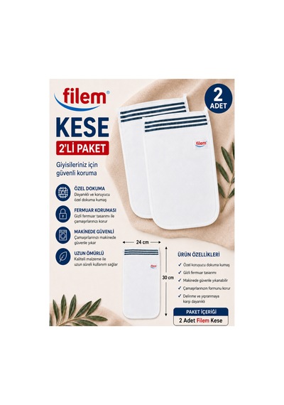 Filem Beyaz Şerit Baskılı 2 Adet Peeling Hamam Banyo Kesesi 16x24 Cm