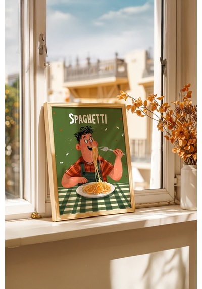 Doğal Ahşap Çerçeveli Modern Mutfak Posteri 19