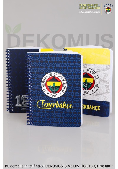 "dekomus Cep Defteri Hediyeli" Yeni Sezon Lisanslı Fenerbahçe Sert Kapak Bloknot Ve Versatil Uçlu Kalem 0.7 Mm 2'lisi Altın