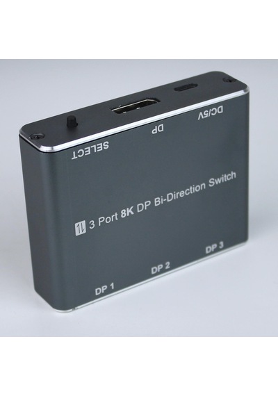 Cr60 3 Port 8k Displayport Bi-directional Switch 8k 60hz / 4k 144hz / 1080p Çift Yönlü Dp Anahtarlayıcı Ve Ayırıcı