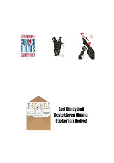 Sherlock Holmes - Bütün Hikayeler 1 Ciltli + Sherlock Holmes Un Vaka Kitabı + Sherlock Holmes'un Dönüşü + Okuma Sticker'ları