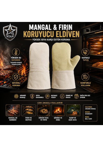 Fırın Ve Mangal Eldiveni Tek Parmak