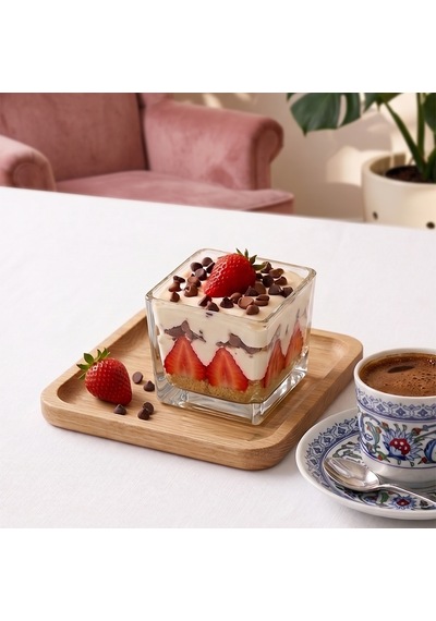 Porsima 13878 Vanes Prizma 6lı Cam Kase Puding Tatlı Ve Dondurma Kasesi Lokumluk Şekerlik Kase Seti Çerez Kasesi 10x10cm