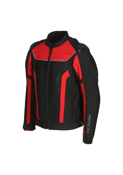 Venom Motosiklet Montu Raptor Hörgüçlü Full Korumalı 4 Mevsim Motorucu Mont Black-red
