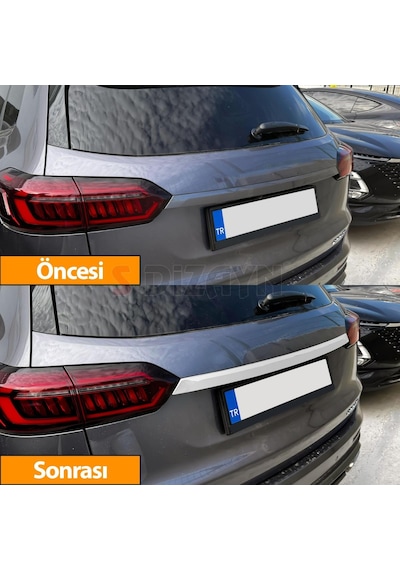 S-dizayn Chery Tiggo 8 Pro Krom Bagaj Çıtası 2022 Üzeri A+ Kalite