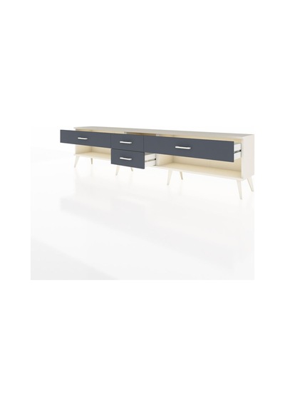 Arges Tv Ünitesi 4 Çekmeceli 220x30x51 Aytaşı-antrasit Antrasıt/antrasıt - Aytası Arges Tv Ünitesi 4 Çekmeceli 220x30x51 Aytaşı-antrasit Antrasıt/antrasıt - Aytası