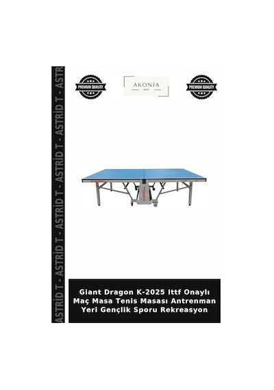 Giant Dragon K-2025 Ittf Onaylı Maç Masa Tenis Masası Antrenman Yeri Gençlik Sporu Rekreasyon