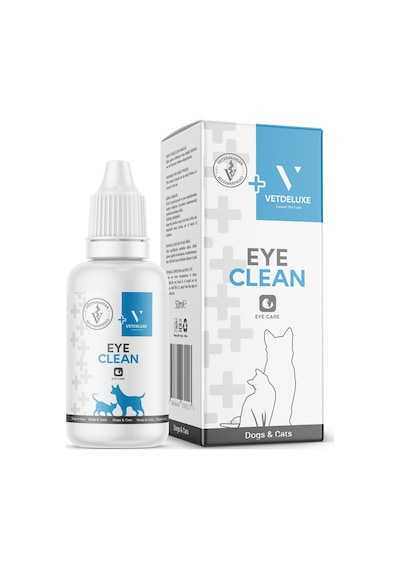 Vetdeluxe Eye Clean Losyon Kedi Köpek Gözyaşı Lekesi ve Çevresi Temizleme 50 ML