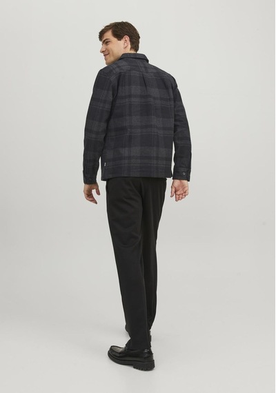 Jack & Jones Ekose Desenli Gömlek Ceket - Roy 12241533 Dark Grey Melange Antrasit - Koyu Gri Jack & Jones Ekose Desenli Gömlek Ceket - Roy 12241533 Dark Grey Melange Antrasit - Koyu Gri